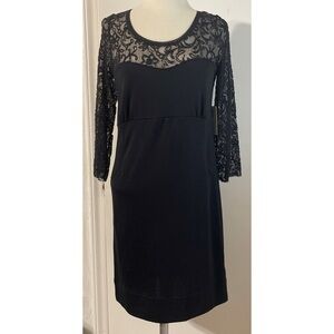 NWT Free People Black Dress Lace Top Size 6/8 **See Measurements**